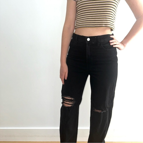 NWT OAK + FORT HIGH RISE STRAIGHT LEG JEANS - 27 - Picture 5 of 16